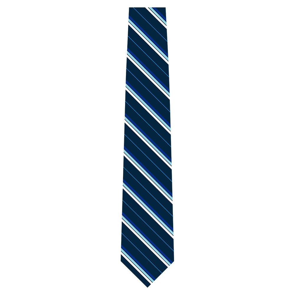 Diagonal Stripe Woven Silk Tie - Three Fold