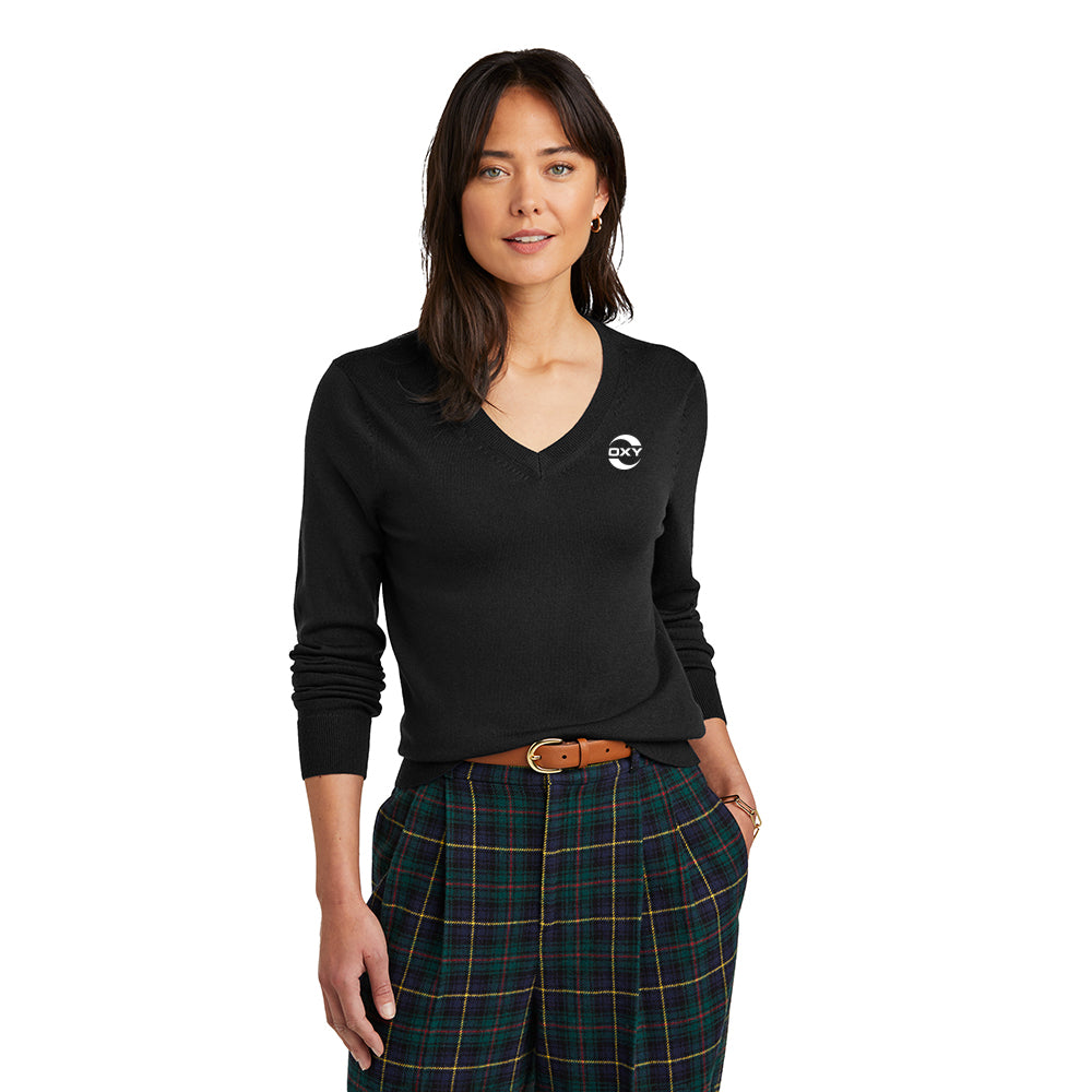Brooks Brothers Washable Merino Women's V-Neck Sweater