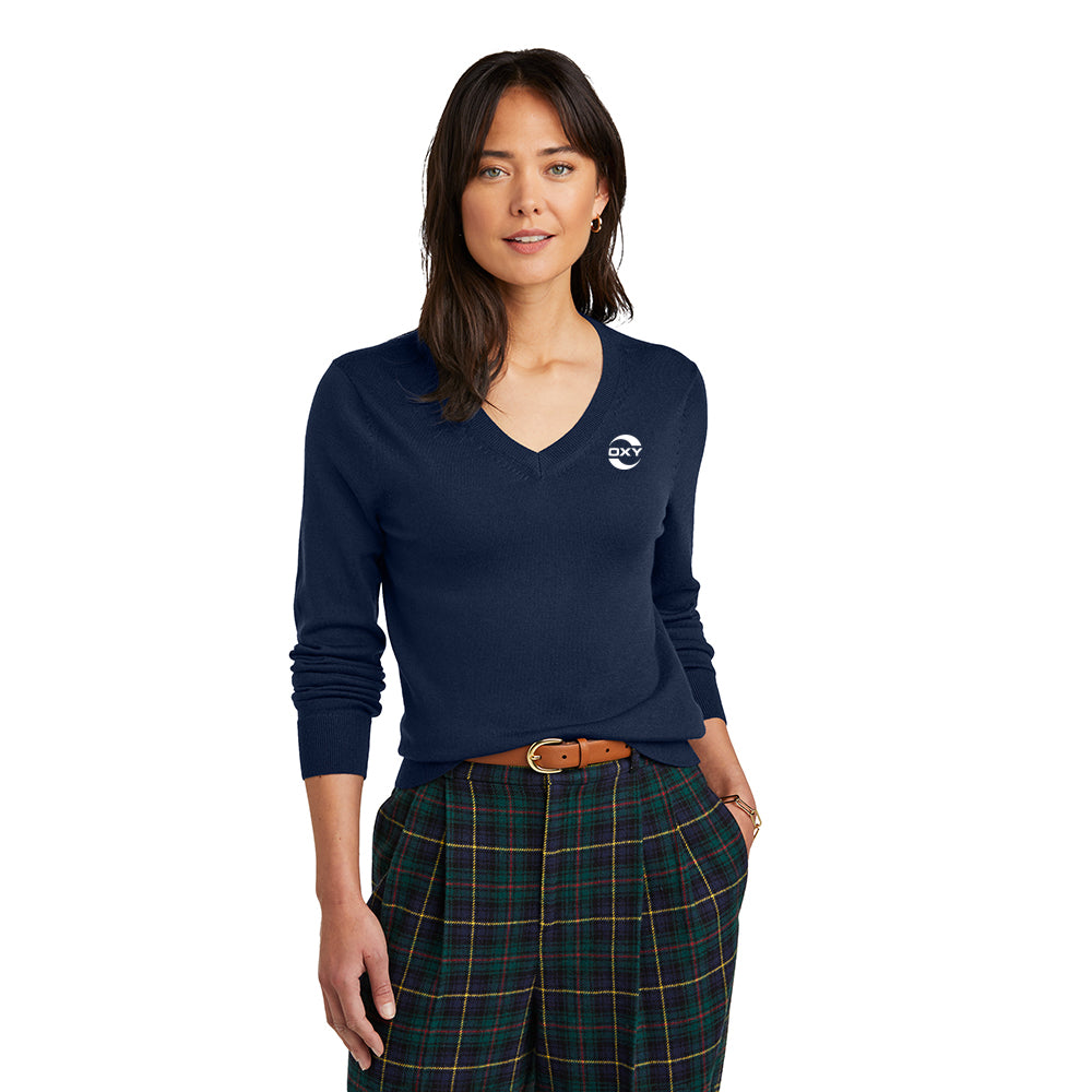 Brooks Brothers Washable Merino Women's V-Neck Sweater