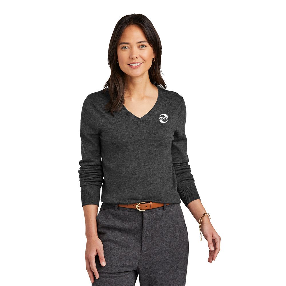Brooks Brothers Washable Merino Women's V-Neck Sweater