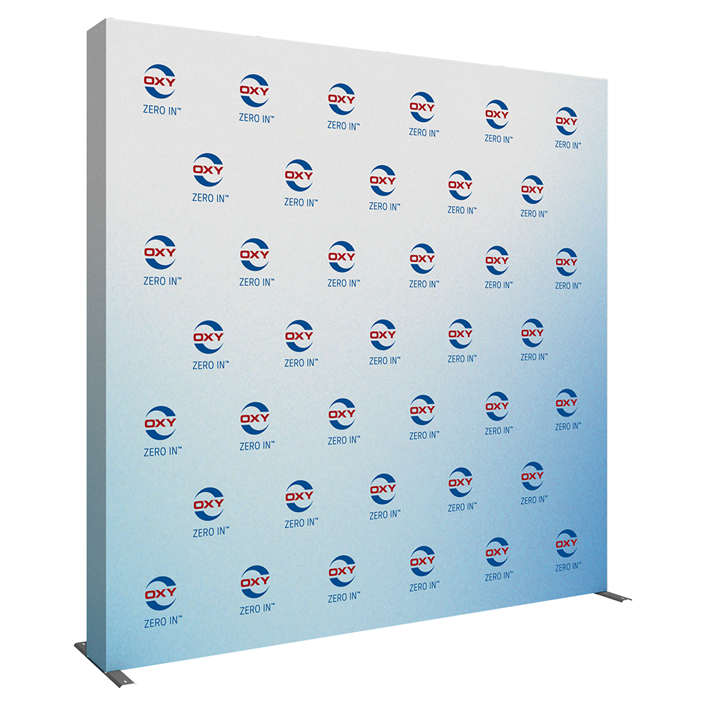 Backdrop: Oxy Step & Repeat Light Gradient (10ft) RENTAL