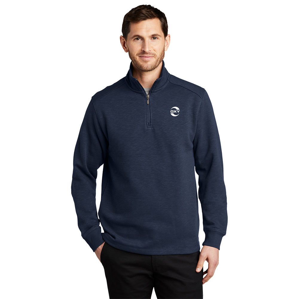 Port Authority Slub Fleece Qtr-Zip Men's Pullover
