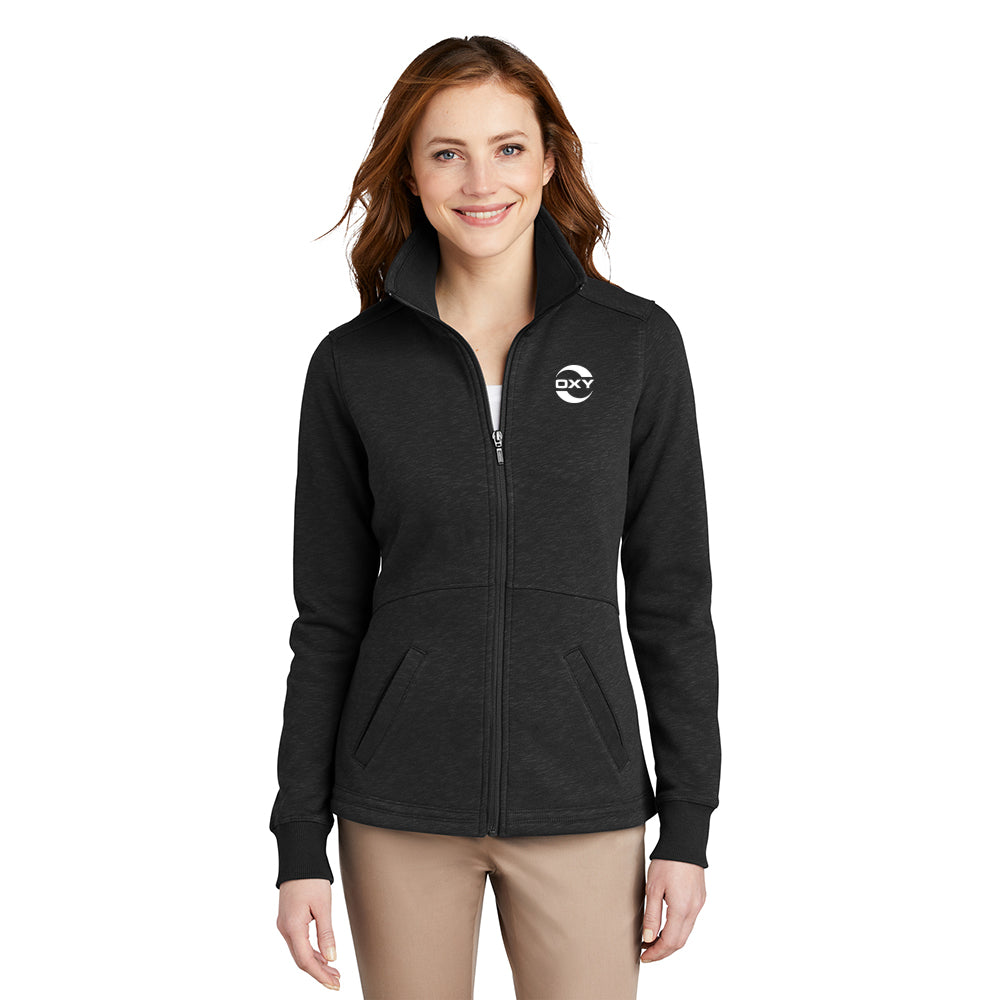 Port Authority Slub Fleece Full-Zip Women's Jacket
