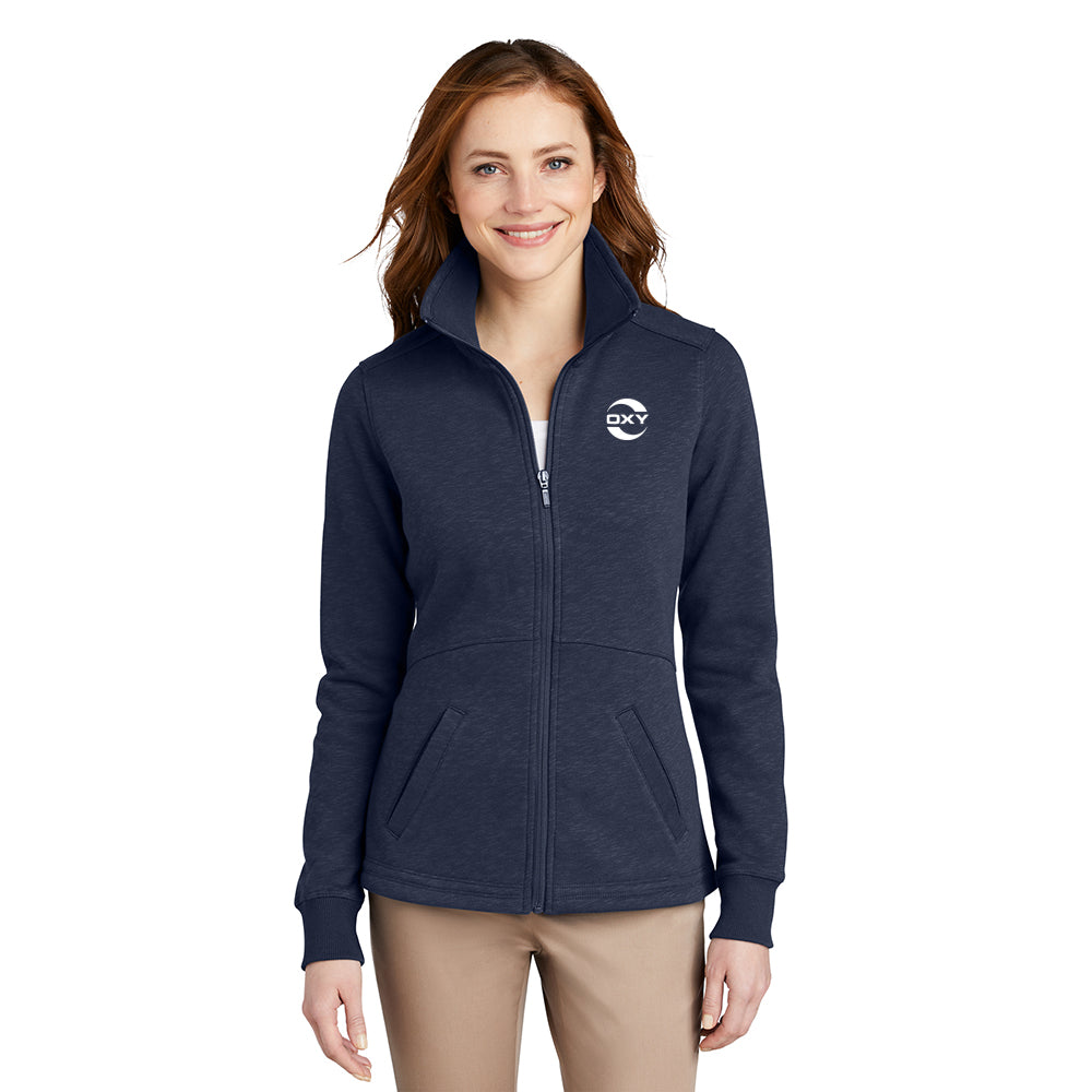 Port Authority Slub Fleece Full-Zip Women's Jacket