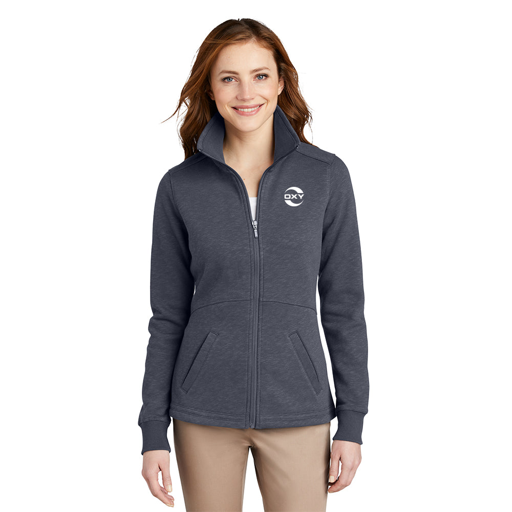 Port Authority Slub Fleece Full-Zip Women's Jacket