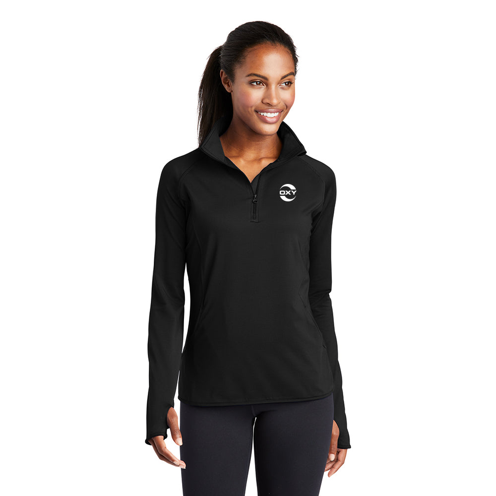 Sport-Tek Sport-Wick Stretch Women's Qtr-Zip Pullover