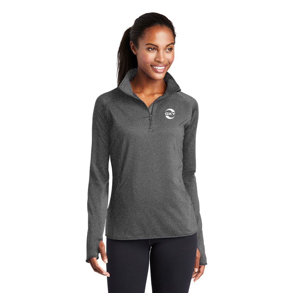 Sport-Tek Sport-Wick Stretch Women's Qtr-Zip Pullover