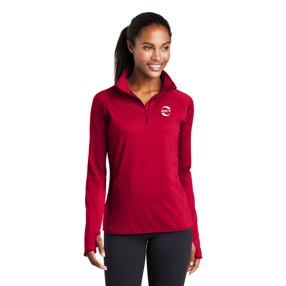 Sport-Tek Sport-Wick Stretch Women's Qtr-Zip Pullover