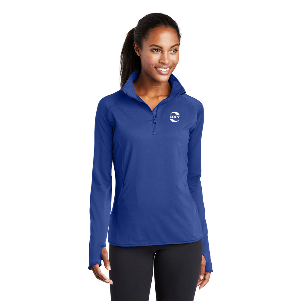 Sport-Tek Sport-Wick Stretch Women's Qtr-Zip Pullover