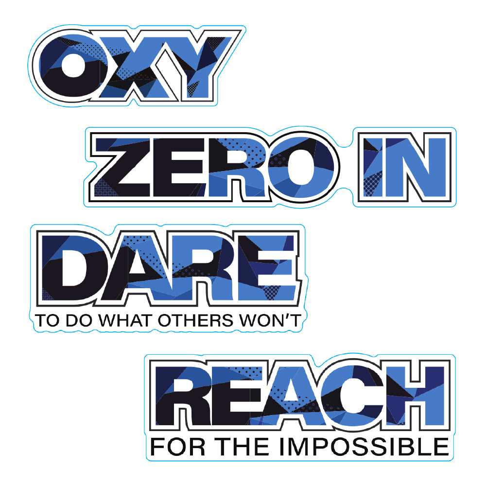 Vinyl Decal Set - Black & Blue