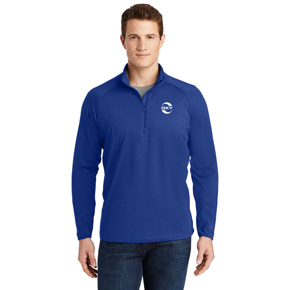 Sport-Tek Sport-Wick Stretch Men's Qtr-Zip Pullover