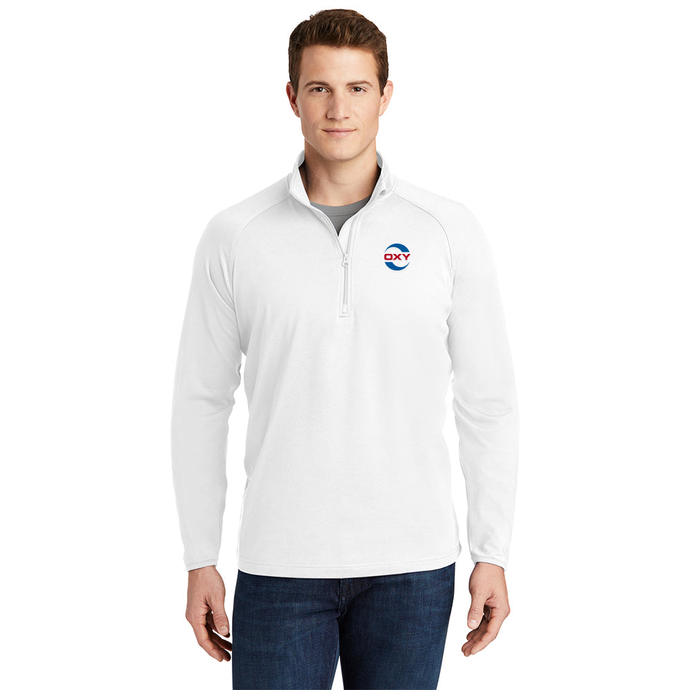 Sport-Tek Sport-Wick Stretch Men's Qtr-Zip Pullover